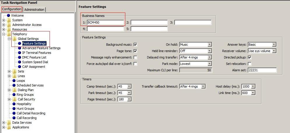 5.7. Administer Outbound CLID Delivery 5.7.1. Administer Outbound CLID-Name Delivery This section shows how to configure CLID-Name delivery for BCM.