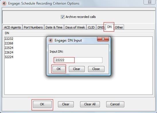 Figure 45: Selective Recording on DN Now the