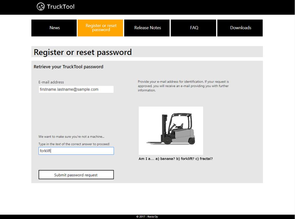 2. Creating your personal password Enter your