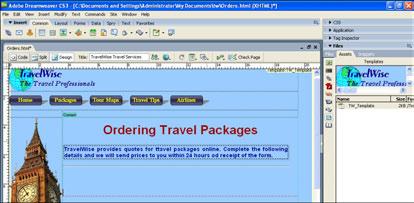 Learning DreamWeaver cs3 Entering the Customer Details The CUSTOMER DETAILS section will ask for the customer details such as their name, address and payment method.