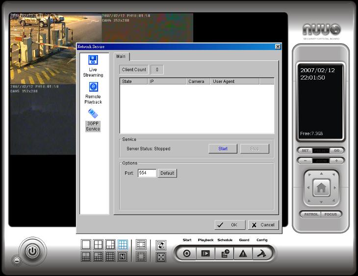 Appendix A - 3GPP Service How to setup 3GPP streaming connection (using BenQ-Siemens mobile phones) System Configuration NUUO DVR / NVR server v2.