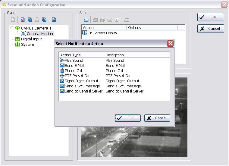 4.1.13 System Event - Disk Space Exhausted This function alarms you when disk space is