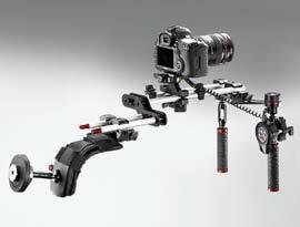 The camera and its lens can be easily controlled accessorizing this rig with the new HDSLR Remote Controls (ref. MVR911ECCN pag. 46 and MVR911EJCN pag.48).