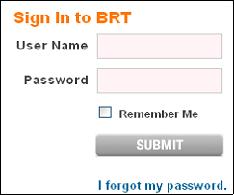 Sign In Sign into Your BRT Account Type www.brtnow.com into your browser s search/address field. On BRT s home page, click on the orange SIGN IN button in the upper right-hand corner.