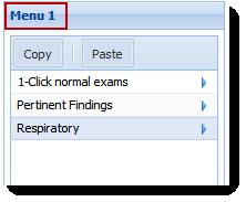 Add Exam Text Add 1-Click Normal In an