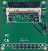 PCM-FA00 PCI-104 to Mini PCI Conversion Module Mass Storage Modules Modules Type 3 Mini PCI 32-bit PCI Local Bus Power Requirement: +3.3V Dimension: 3.55 (L) x 3.