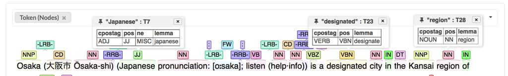 Figure 3: The properties attached to the words Japanese, designated, and region, in the form of tooltips In Fig.
