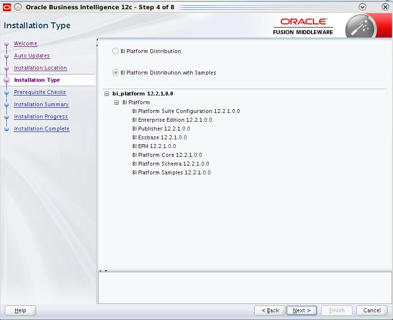 Install OBIEE Figure 2 16 Select Installation Type 8. Click Next. 9.