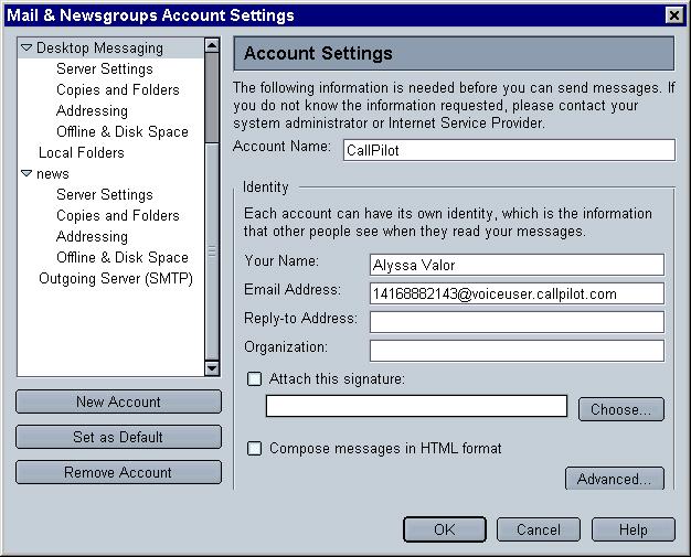 Configuring Desktop Messaging Standard 2.