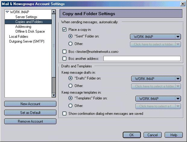 April 2004 Configuring Desktop Messaging b. Ensure that the User name and password check box is not selected. c. In the Use Secure connection (SSL) section, select Enable or Disable. d.