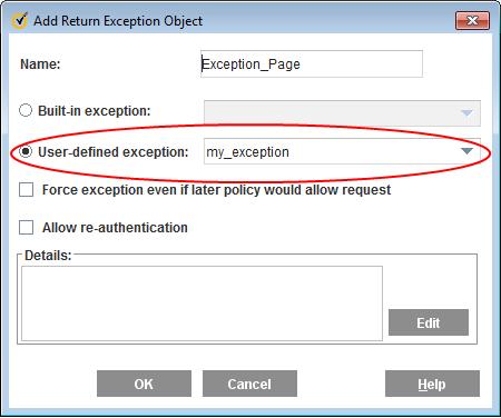 Blue Coat ProxySG First Steps Create Policy for a Custom Exception Page To reference the custom exceptions page you have created, you need to create policy.