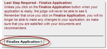 If you so choose, you can delete the DRAFT application and still have the option to re-apply to the clerkship or staff attorney position. Figure 33.