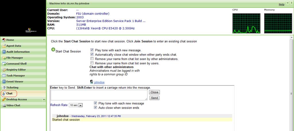 11 below shows the generic view of the Ticketing section. The options available on this section are listed and explained below. Fig. 9.11 Ticketing 1.