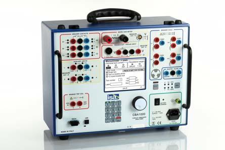 TESTING CIRCUIT BREAKER CBA 2000 HV CIRCUIT BREAKER ANALYZER AND MICROOHMMETER Designed for the complete test of all circuit breakers Up to 18 main and 18 resistive contact inputs Built-in 200 A