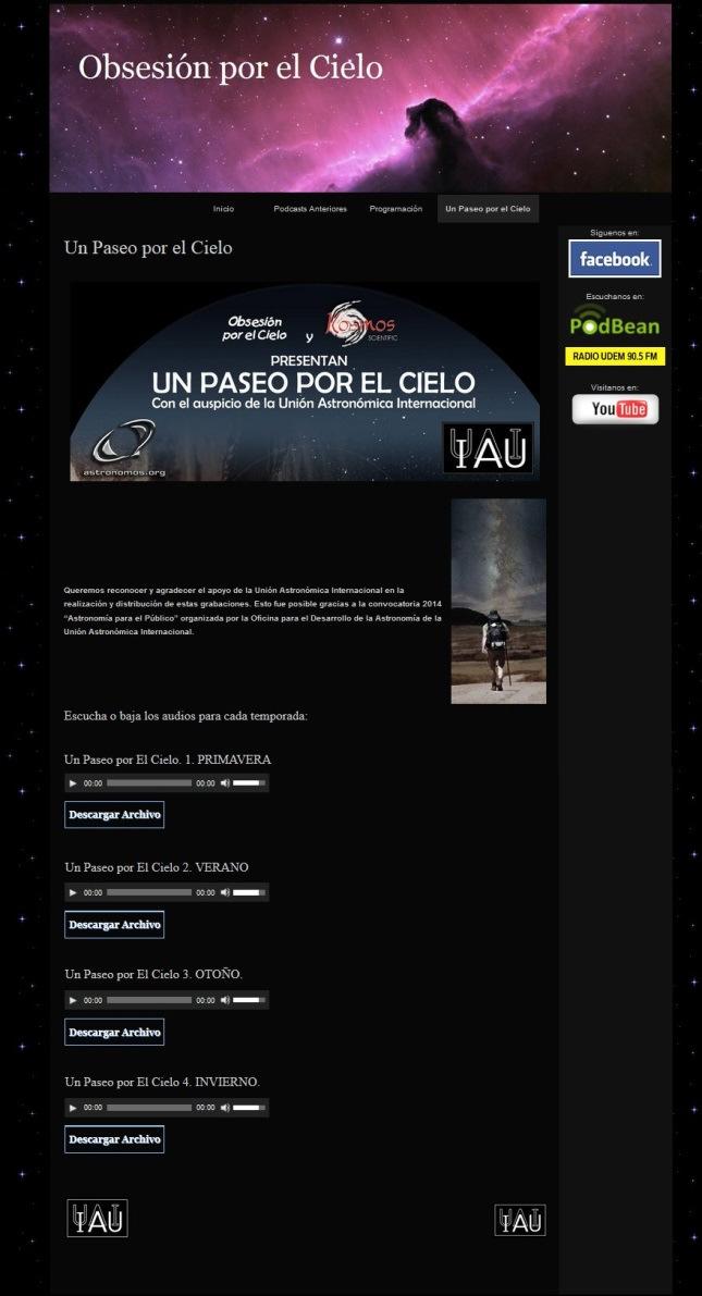Figure 5: Obsesión por el Cielo website that provides free downloads