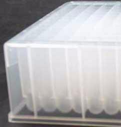 The rack holds two 96 deep well plates, each with a volume of 1 or 2 ml (see accessories).