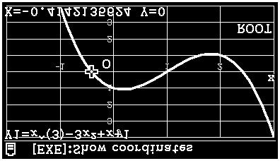 Press F6 (DRAW) to draw the graph.