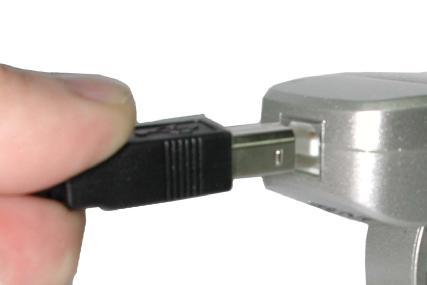 Plug-in the USB A type side of the USB A to B type cable to the host controller