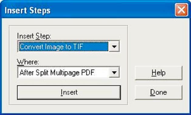 (For PDF Image-only files) Convert Image To TIFF to make the image on each page usable for the OCR software that the Capture Image agent applies.