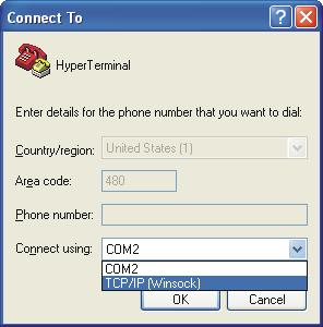 HyperTerminal settings for Telnet Port Click the Start button from the Task Bar of your PC.