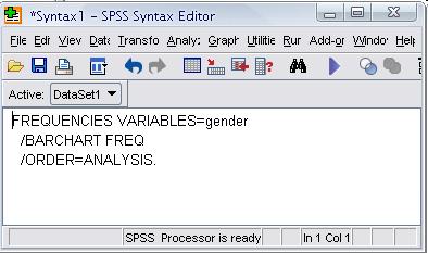 Put Gender in the Variable(s) box.