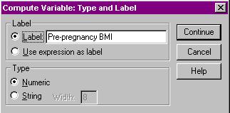 Compute Procedure Label the new