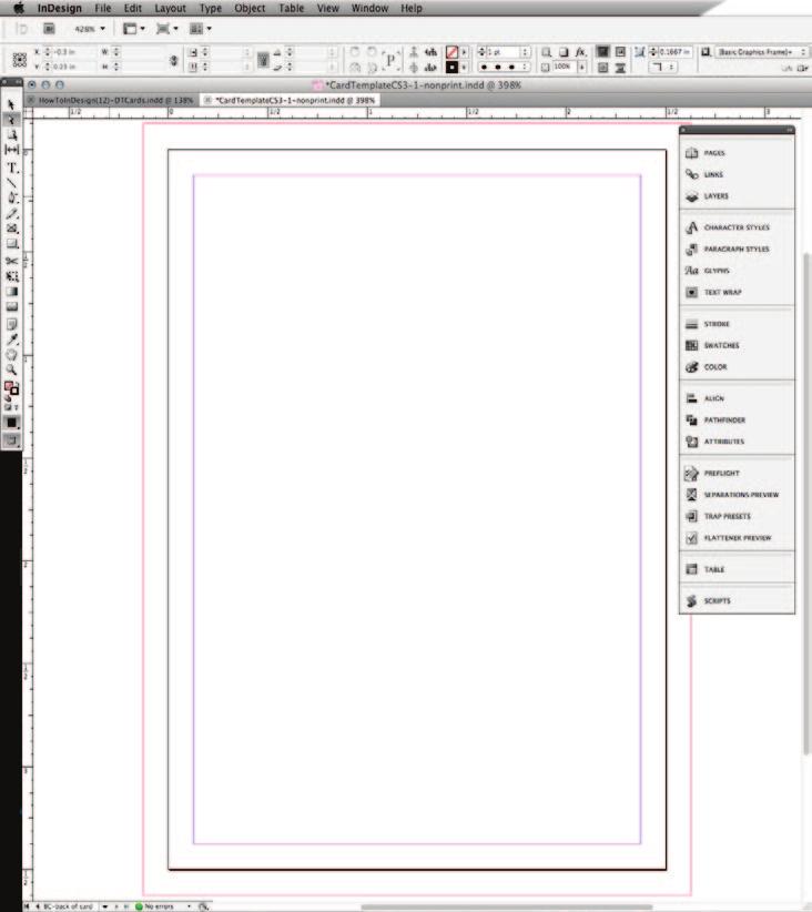 Getting to Know Your Workspace Adding Text with InDesign This is just a few words to orient you to your workspace.
