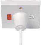 Switch 16A DP Pull Switch with Neon Decorative covers available for PRC210/216, see