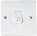 Retractive Switch Bell CMA110 10AX 1 Gang DP Emergency Test Keyswitch 10AX Architrave Switches (Modular) CMA171 10AX 1 Gang