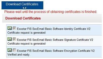 Download Certificates Basic Level of Assurance (SecureEmail) Pre-requisites for downloading the certificates: 1. Received 16-digit passcode from Exostar via email 2.