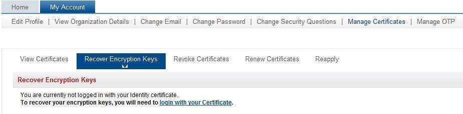 1. Login to your MAG account using your new MLOA certificates.