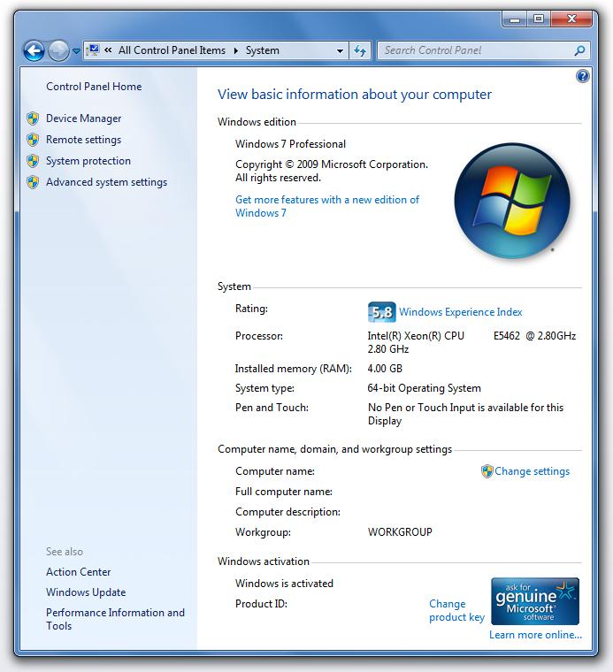 We need to know: Windows 7 Proper,es Screen 1. 2. 3. Iden,fy: 1.