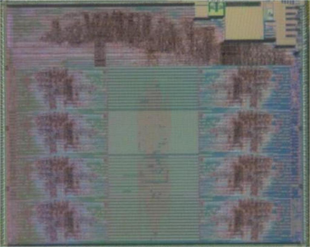 Myriad 65nm CMOS LP Die RISC sub-system SHAVE Analog SHAVE 16MB SDRAM DIE Myriad DIE 16MB Stacked 1 2 3 4 5 6 SDRAM 7 8 9 1 0 1 1 1 2 1 3 1 4 1 5 SHAVE SHAVE SHAVE SHAVE SHAVE SHAVE