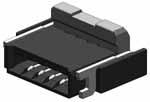 pplicable FPC shapes Structure to lock through-holes and notches on both ends of the FPC with holding contacts FPC connectors Compliance with RoHS Directive FETURES Low profile, space saving back