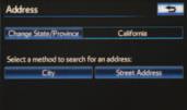 ADDITIONAL NAVIGATION FEATURES* OPERATION OF EMERGENCY SCREEN SEARCH AREA PRESS > Touch the desired emergency category.