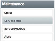 User can access Add Service Record for specific vehicle by clicking the plus sign Record).