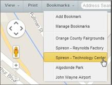 BOOKMARKS DROPDOWN The Bookmarks dropdown allows you to save specific map views for future access.