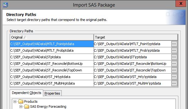 If you had selected a different location other than C:\SEF_Output during the Sample Report Data Extraction step, you