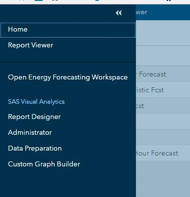 From the SAS Home page, click on VST Model Performance Multi Hour Forecast After viewing the report, return to the SAS Home page to select the next report. c. From the SAS Home page, click on ST Model Performance After viewing the report, return to the SAS Home page to select the next report.