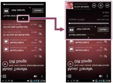 For tablets: 2. Select the directory in your smartphone/tablet containing the music files you want to transfer.