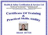 The expiry date will be 5 years from course completion This certificate would normally be held in the individuals personnel file, so that when visited by HSE or EHO inspectors this can be produced as