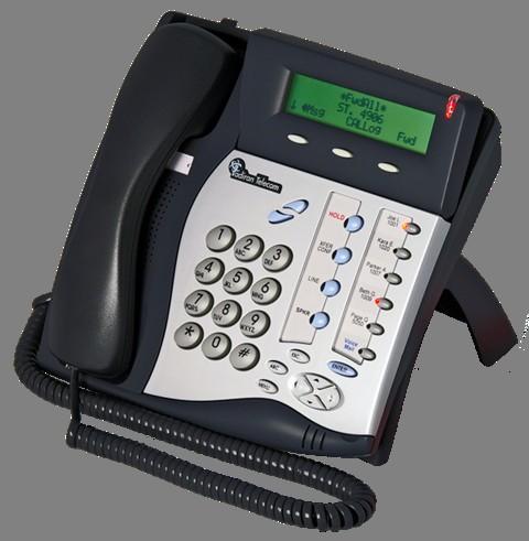 FlexSet Digital Telephone FlexSet 120S Telephone A multi-line digital phone Tilting 3-line display with 24 characters per line 4 system-wide buttons 6