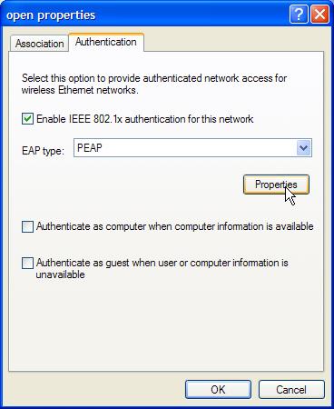 In the PEAP Properties window, check Validate server certificate.