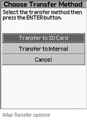 Tip For anything other than a map transfer or firmware transfer while it is connected to your computer, select Data Exchange.