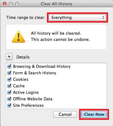 Select Everything on Time range to clear, expand on