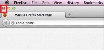 3. Exit Firefox browser 4.