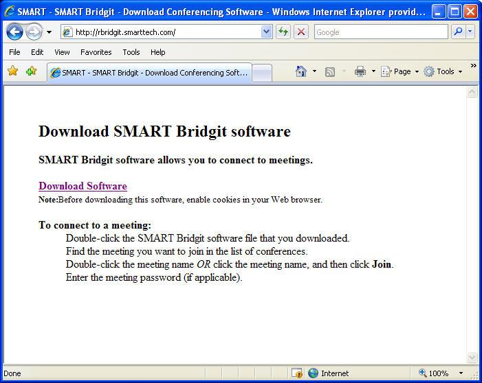 Collaborating with SMART Meeting Pro Premium Joining a Meeting with SMART Bridgit Client Software SMART Meeting Pro Premium integrates with SMART Bridgit software to connect meeting participants.
