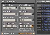 USER'S MANUAL bit One HD / 8 8.7 FILTER SETTINGS 6 The bit One HD manages 13 crossovers, one for each output channel.