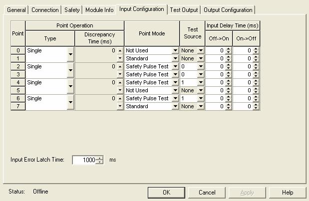 10 Edit the Module s Input Configuration 1. Click the Input Configuration tab. 2.
