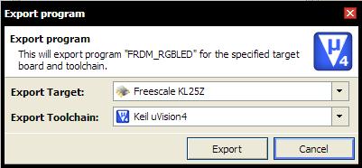 Exporting to Traditional Tools The mbed Compiler can export to professional toolchains: Keil uvision ARM